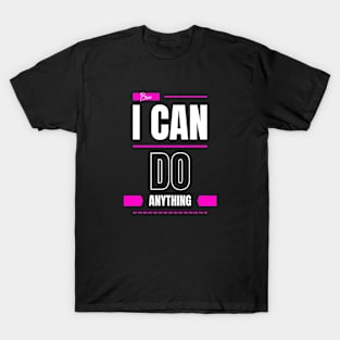 Colorful I Can Do Anything Christian Design T-Shirt